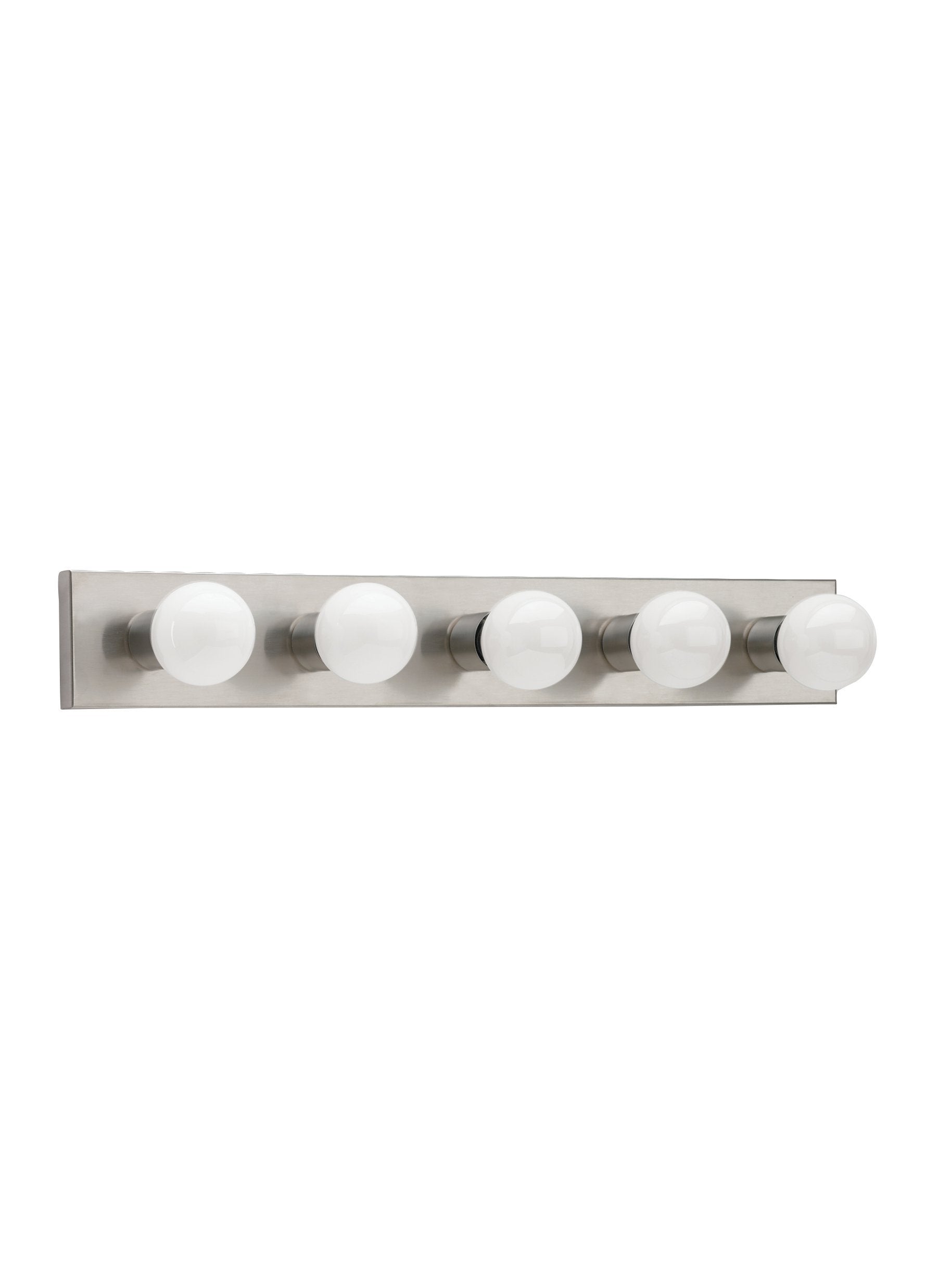 Center Stage Five Light Wall / Bath - Brushed Stainless Wall Sea Gull Lighting 