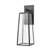 Meditterano 1-Light Sconce in Charcoal with Seedy Glass Wall Elk Lighting 