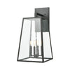 Meditterano 4-Light Sconce in Charcoal with Seedy Glass Wall Elk Lighting 