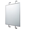Tycho 32x26 Pipe Mounted Wall Mirror - Polished Nickel Mirrors Varaluz 