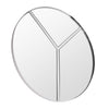 Lyra 30-in Round Accent Mirror - Polished Nickel Mirrors Varaluz 