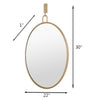 Stopwatch 22x30 Oval Powder Room Mirror - Gold Mirrors Varaluz 
