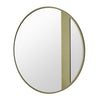 Cadet 30-in Round Accent Mirror in Gold Mirrors Varaluz 