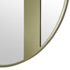 Cadet 30-in Round Accent Mirror in Gold Mirrors Varaluz 