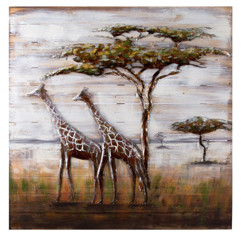 Serengeti Mixed-Media Metal on Wood Wall Art Accessories Varaluz 
