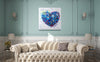 Work Of Heart Blue Mixed-Media Wall Art Accessories Varaluz 