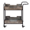 Elixir Rustic Metal Bar Cart Furniture Varaluz 