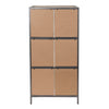 Jayce 54"h Rustic Cube Locker Bookcase Furniture Varaluz 
