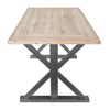 Dawson Rustic Wood Dining Table Furniture Varaluz 
