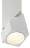 Transformer 120-277v Adjustable Dimmable LED Flush Mount with Mounting Plate - White (WH) Ceiling Access Lighting 