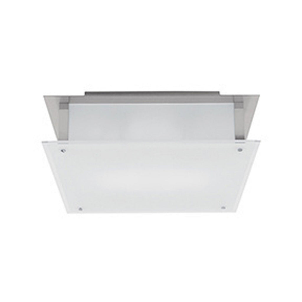 Vision (s) Dimmable LED Flush Mount - Brushed Steel Ceiling Access Lighting 