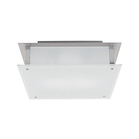 Vision (m) Dimmable LED Flush Mount - Brushed Steel Ceiling Access Lighting 