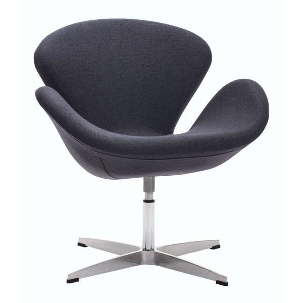Pori Arm Chair Iron Gray Furniture Zuo 