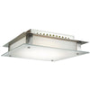 Vision (m) Flush Mount - Brushed Steel Ceiling Access Lighting 