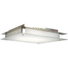Vision (l) Dimmable LED Flush Mount - Brushed Steel Ceiling Access Lighting 