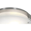 VisionRound (l) Dimmable LED Flush Mount - Brushed Steel Ceiling Access Lighting 