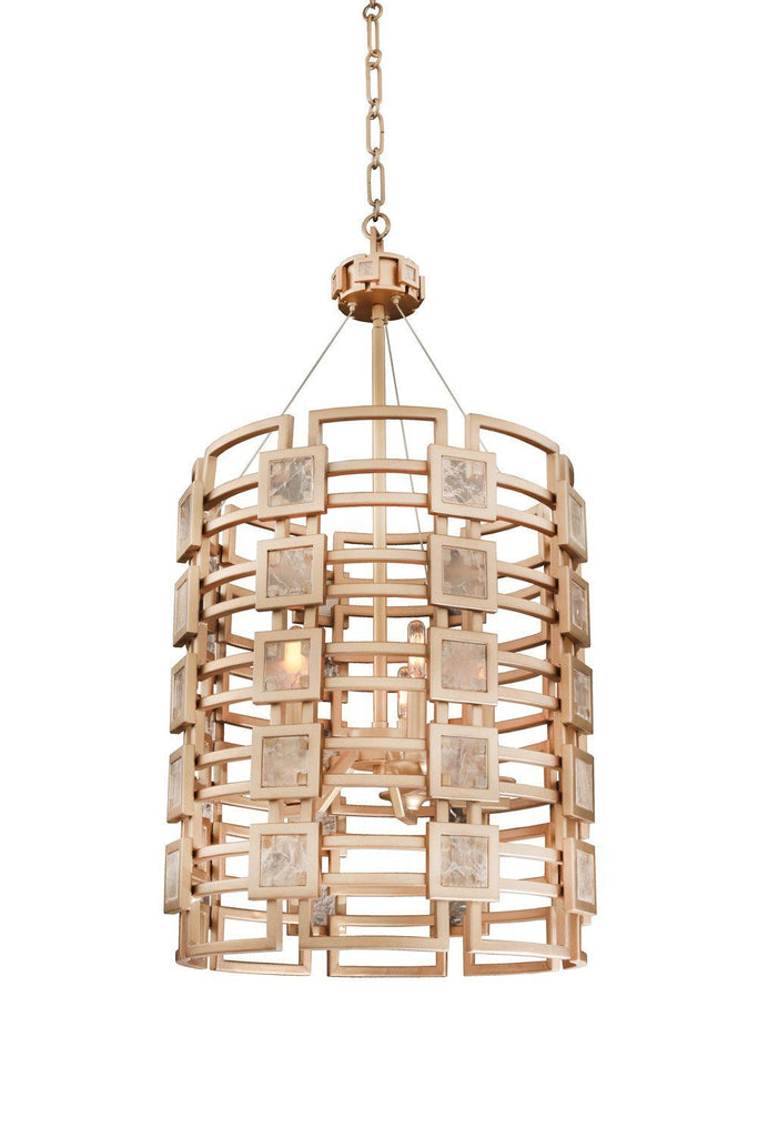 Metropolis 19"w Modern Gold Foyer Pendant Ceiling Kalco 