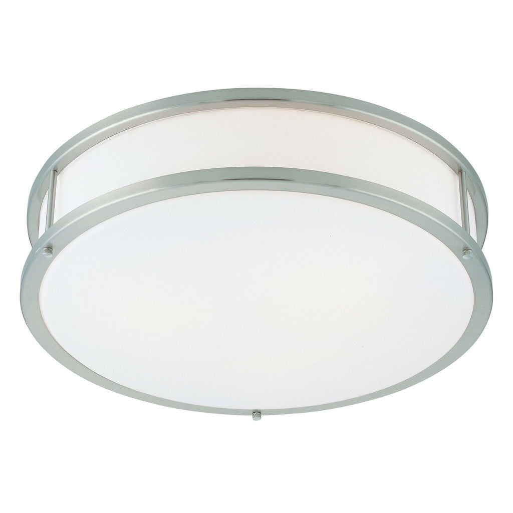 Conga Flush Mount - Brushed Steel Ceiling Access Lighting 