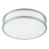 Conga Dimmable LED Flush Mount - Brushed Steel Ceiling Access Lighting 