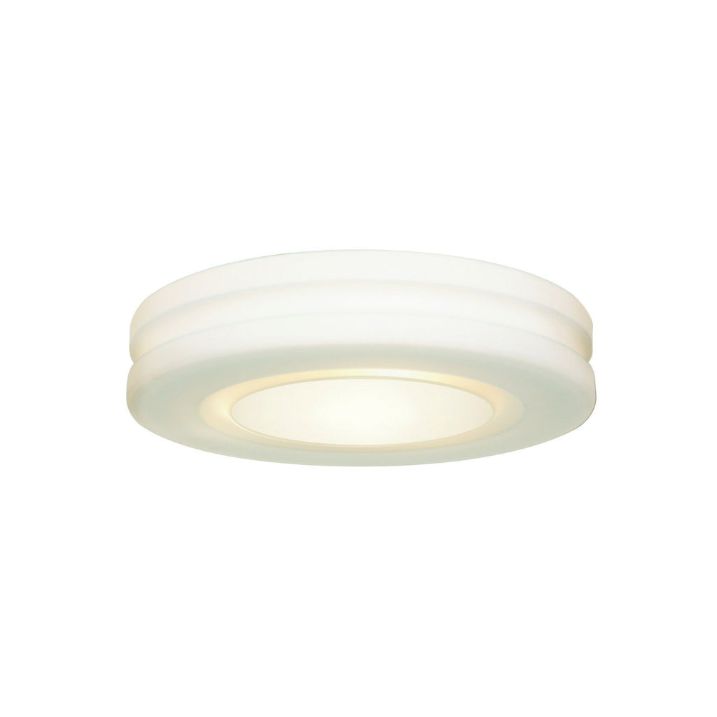 Altum 10.25w Opal Glass Flush Mount - White with Opal Glass Ceiling Access Lighting 