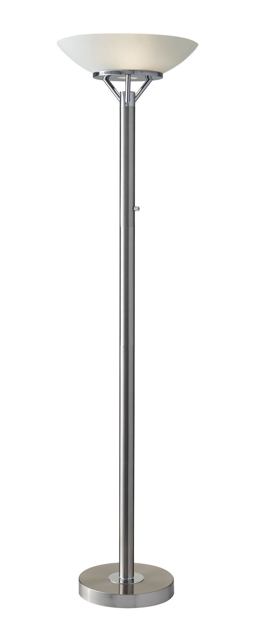 Expo Floor Lamp Lamps Adesso Brushed Steel 