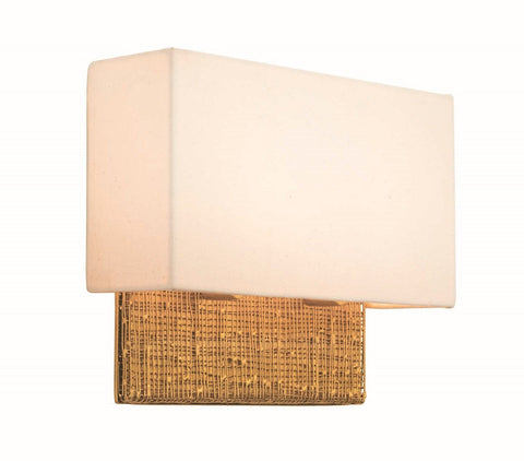 Cestino 12"w ADA Gold Leaf Wall Sconce Wall Kalco Gold 
