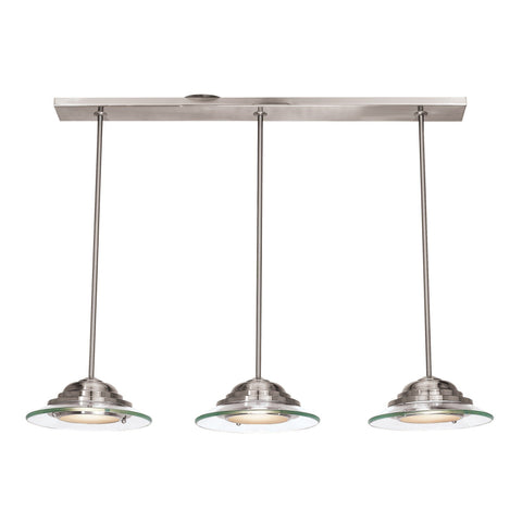 Phoebe Dimmable LED Pendant - Brushed Steel Ceiling Access Lighting 