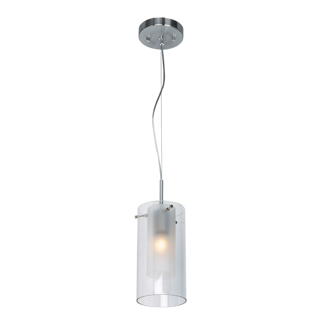 Proteus Dimmable LED Cable Suspended Pendant - Brushed Steel Ceiling Access Lighting 