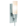 Iron Wall Fixture with On/Off Switch - Brushed Steel Wall Access Lighting 