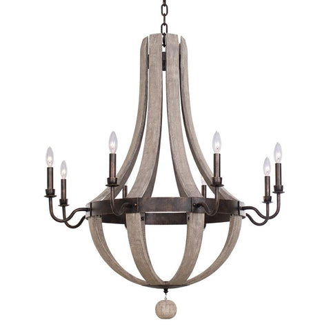 Harper 8 Light Chandelier Ceiling Kalco 