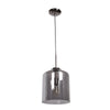 Simplicite Smoked Glass Pendant - Black Chrome (BCH) Ceiling Access Lighting 