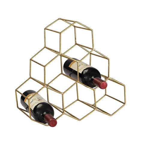 Angular Study Hexagonal Wine Rack ACCESSORIES Sterling 