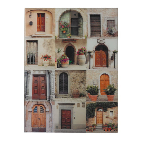 Door Collage Photography Printed On Glass Wall Art Sterling 