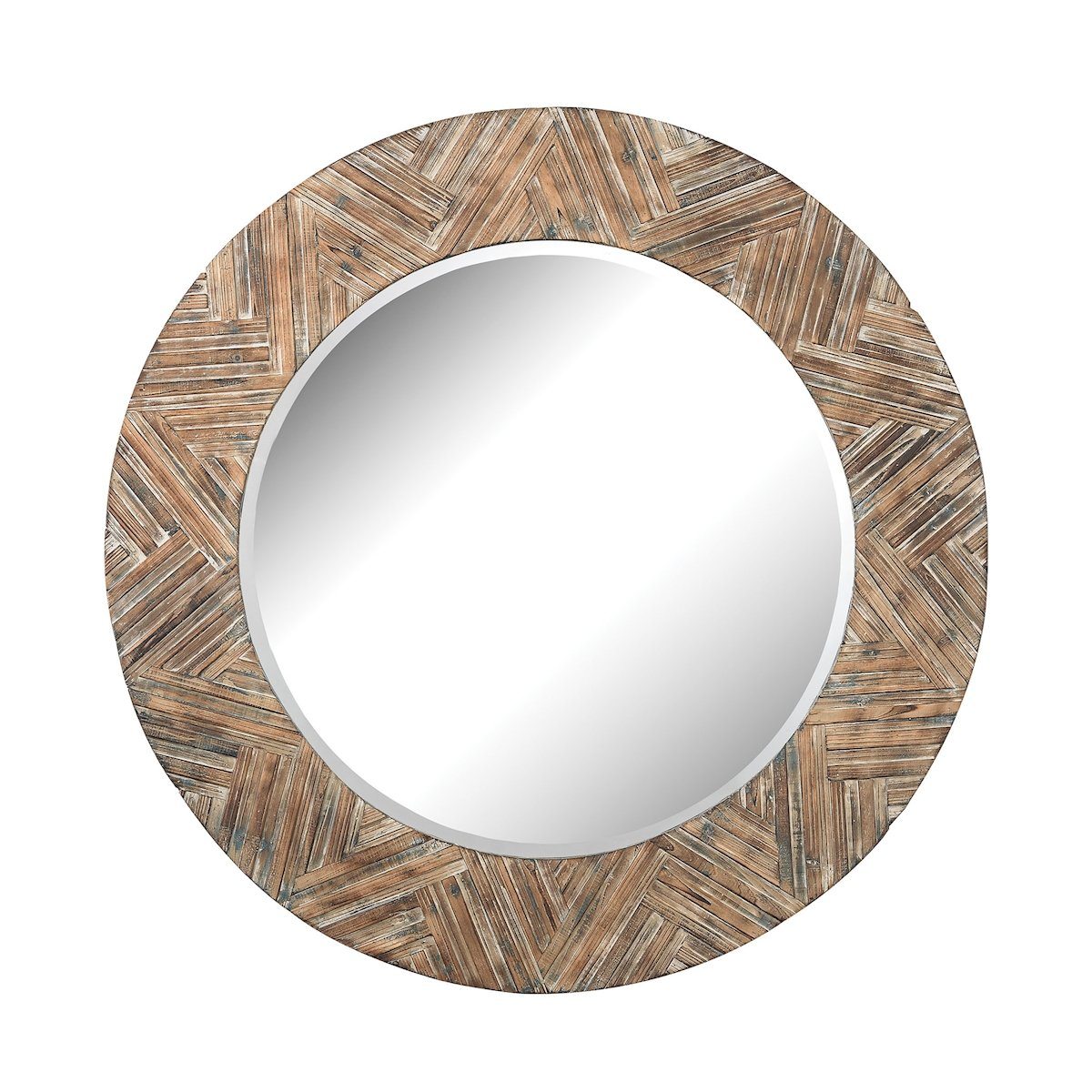 Large Round 48"w Wood Mirror Mirrors Dimond Home 