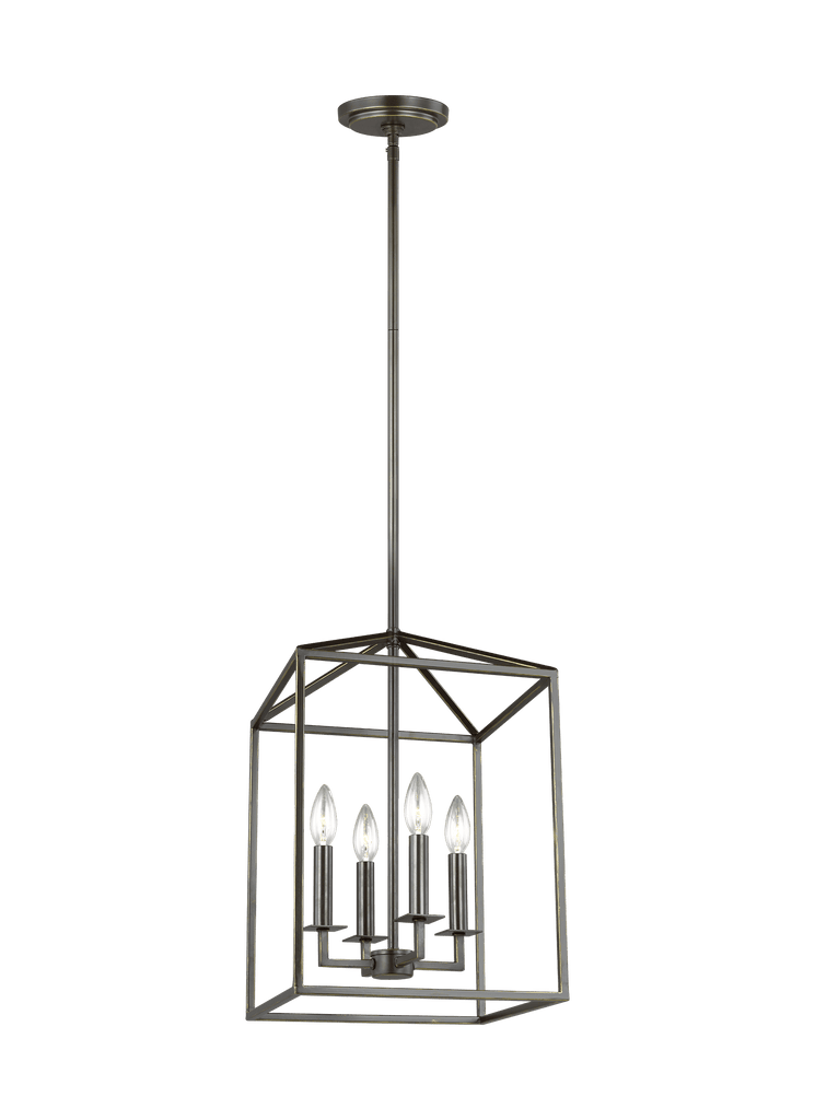 Perryton Medium Four Light Hall / Foyer - Heirloom Bronze Pendants Sea Gull Lighting 