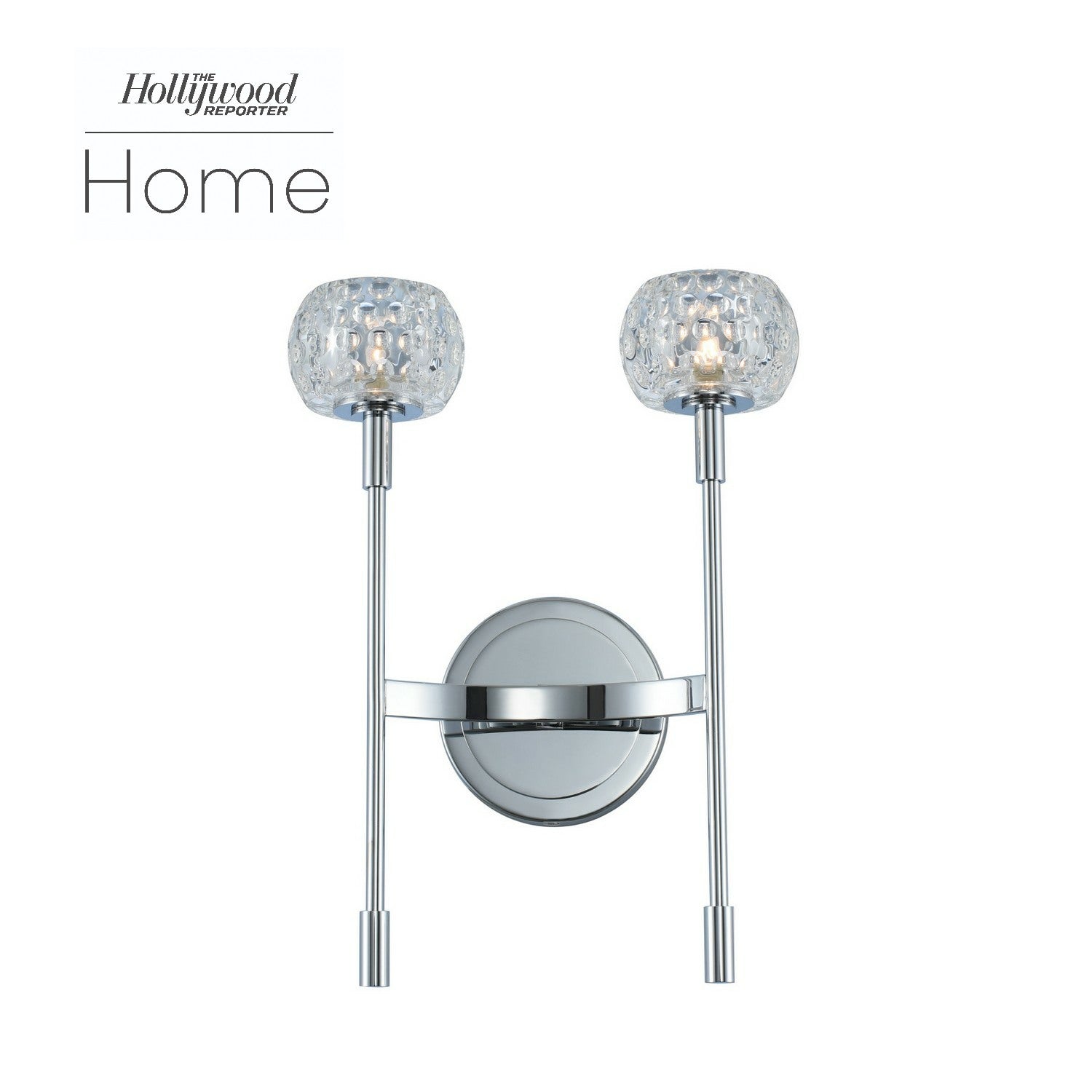 Mae 2 Light Wall Sconce - Chrome