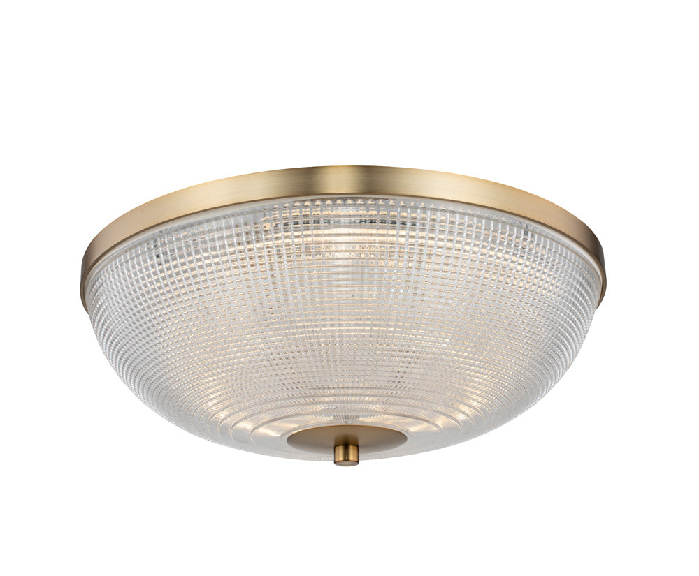 Portland 16 Inch LED Flush Mount - Winter Brass