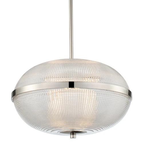 Portland 16 Inch LED Pendant - Polished Nickel