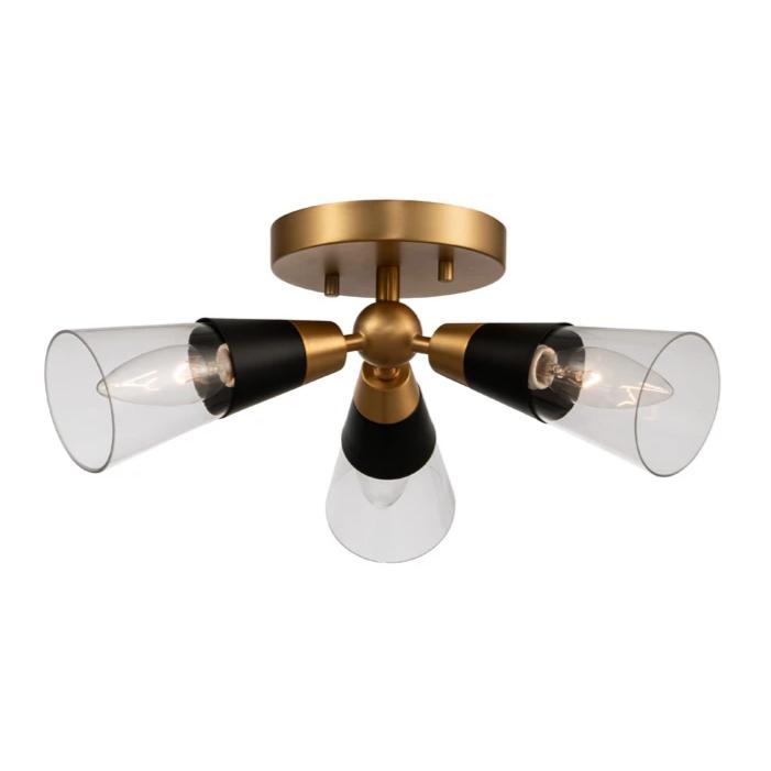 Ponti 3 Light Semi Flush