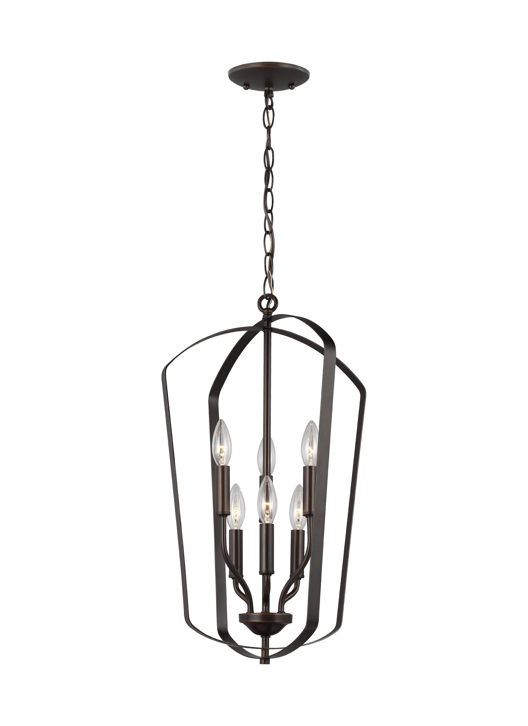 Romee Large Six Light Hall / Foyer - Heirloom Bronze Pendants Sea Gull Lighting 