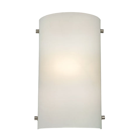 TransDeco 12"h White Glass Wall Sconce Wall Thomas Lighting 