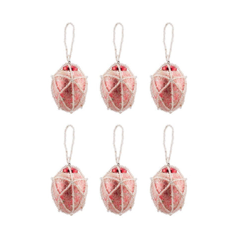 Beaded Ornaments Set - Oval Accessories Pomeroy 