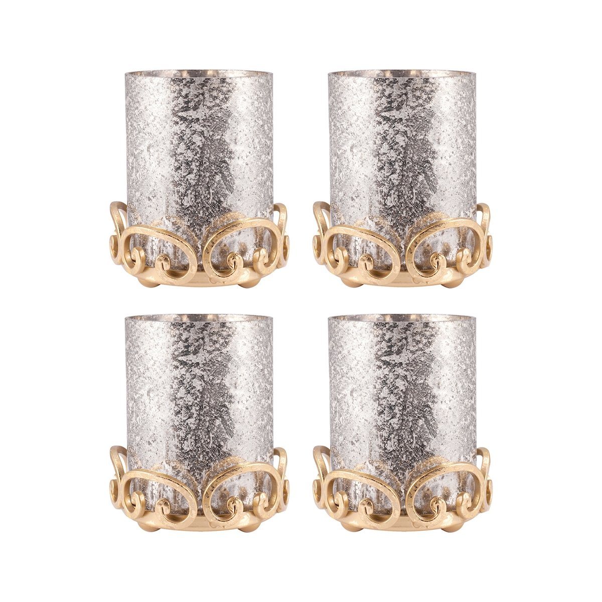 Gwendolyn Set of 4 Pillar Holders Accessories Pomeroy 