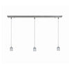 Trinity 3-Light Bar Pendant Assembly - Brushed Steel Ceiling Access Lighting 