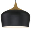Blend 1 Light Cord Pendant - Black with Wood Grain (BL/WGN) Ceiling Access Lighting 