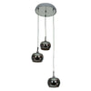 Glam 3-Light Mirror Glass Pendant - Chrome Ceiling Access Lighting 