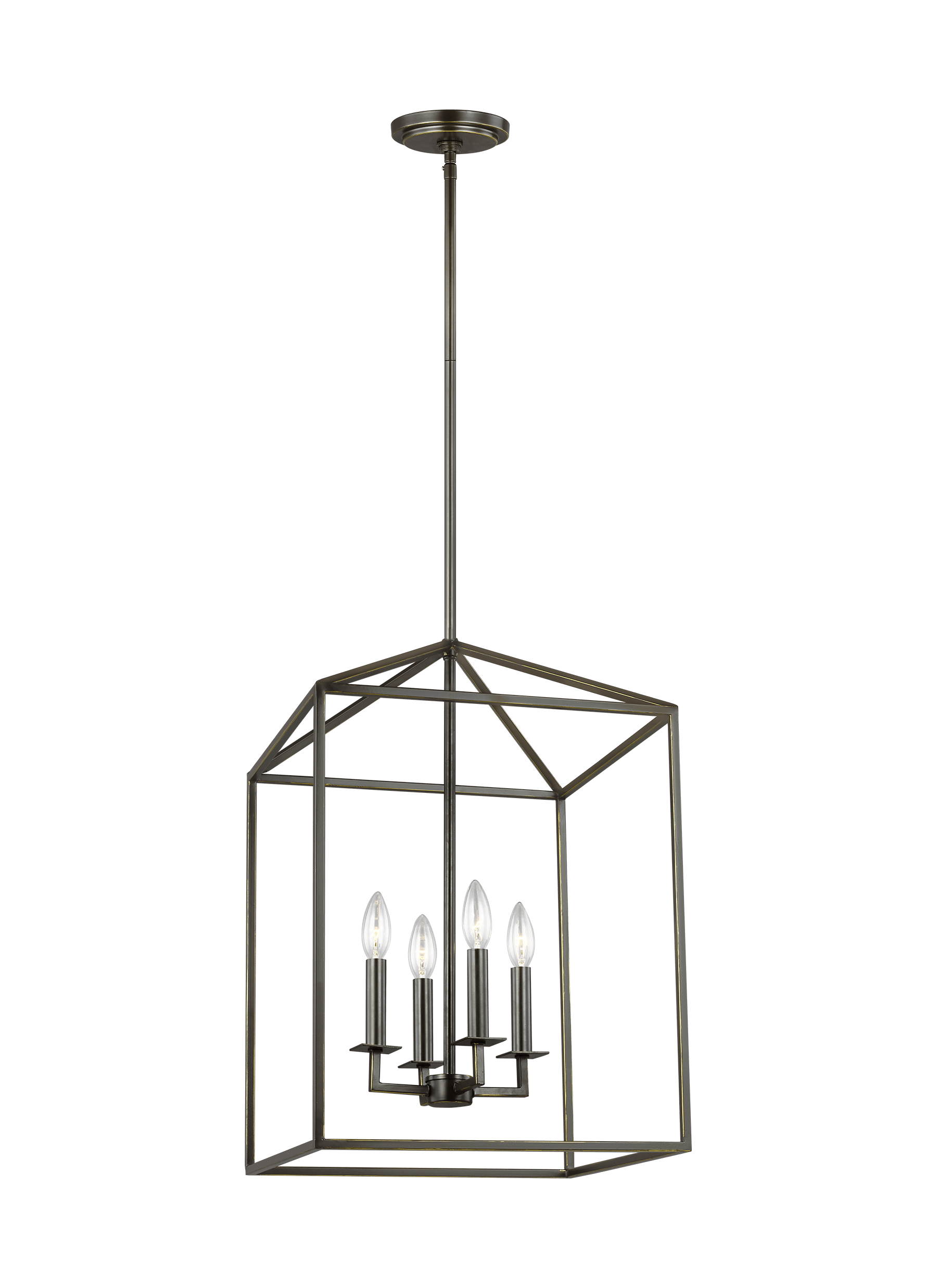 Perryton Small Four Light Hall / Foyer - Heirloom Bronze Pendants Sea Gull Lighting 