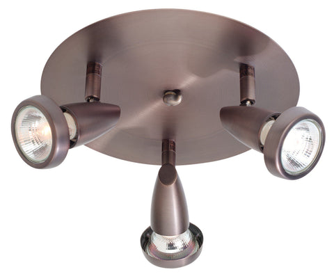 Mirage 3-Light Dimmable LED Cluster Spot - Bronze Ceiling Access Lighting 
