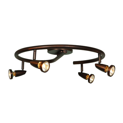 Mirage 4-Light Dimmable LED G Cluster Spot - Bronze Ceiling Access Lighting 