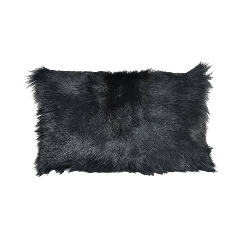 Bareback 20"w Fur Pillow - Black Accessories Dimond Home 